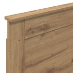 vidaXL Tête de lit Chêne artisanal 80 cm Bois d'ingénierie