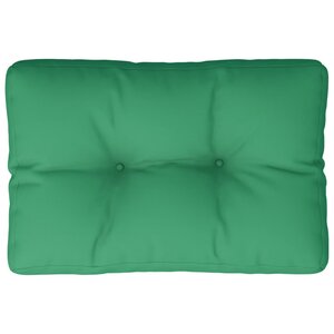 vidaXL Coussin de palette vert 60x40x12 cm tissu