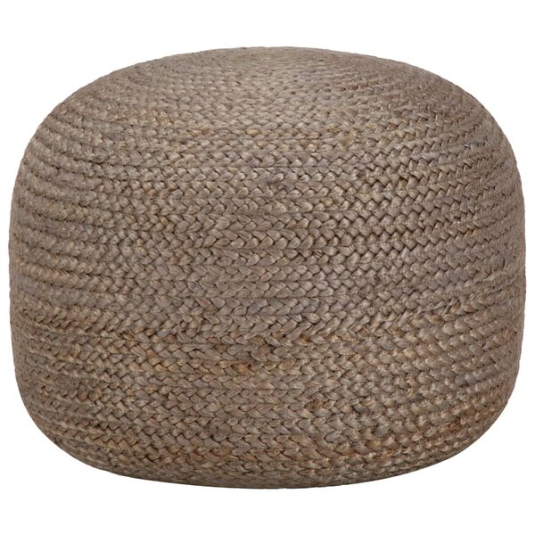 vidaXL Pouf fait à la main Gris clair 45 x 30 cm Jute