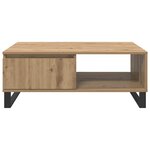 vidaXL Table basse Chêne artisanal 90 x 60 x 35 cm Bois d'ingénierie