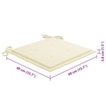 vidaXL Chaises pliables d'extérieur lot de 8 et coussins Bois d'acacia