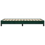 vidaXL Cadre de lit sans matelas vert foncé 80x200 cm velours