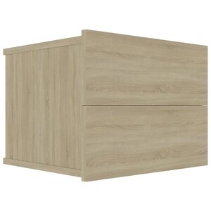 vidaXL Table de chevet chêne sonoma 40x30x30 cm Bois d'ingénierie