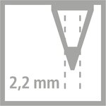 Godet de 60 Crayons Graphite 100  FSC bout gomme HB STABILO