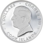 Pièce de monnaie en Argent 5 Dollars g 31.1 (1 oz) Millésime 2026 Line Art FLAMINGO (PRÉCOMMANDE)