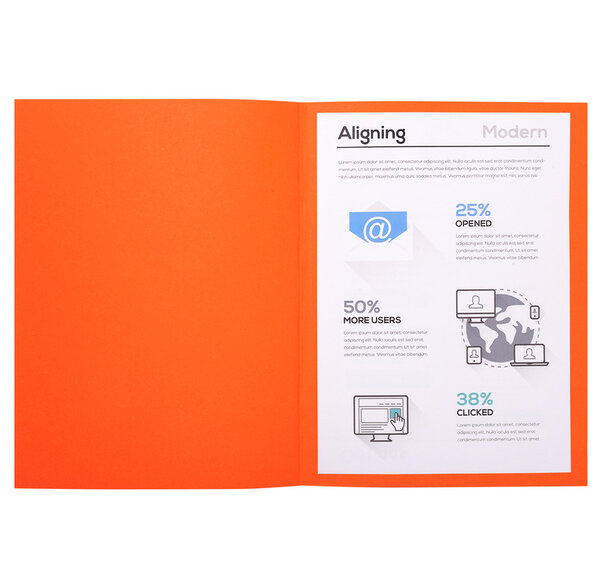 Pt 50 chemises FOREVER 180 orange x 10 EXACOMPTA