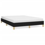 vidaXL Cadre de lit sans matelas noir 140x190 cm tissu