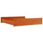 vidaXL Tiroirs de lit 2 Pièces cire marron bois de pin massif