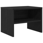 vidaXL Cabinet de chevet Chêne noir 40 x 40 x 30 cm Bois d'ingénierie