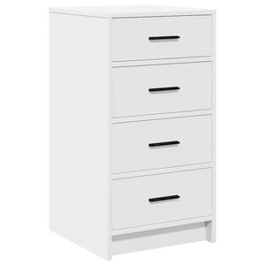 vidaXL Buffet avec tiroir Blanc 40 x 41 x 75 cm Bois d'ingénierie