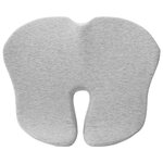 vidaXL Oreiller avec oreiller Gris clair 50 x 43 x 10 cm Coton