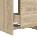 vidaXL Meuble sous lavabo de salle de bain Chêne Sonoma