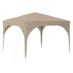 vidaXL Tente de fête pop-up 290 x 290 x 245 cm Crème