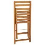 vidaXL Ensemble de bistro pliable 3 Pièces avec coussins Acacia solide