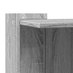 vidaXL Meuble de bac à litière pour chat sonoma gris bois d'ingénierie