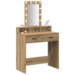 vidaXL Table de Toilette Marron 79 x 41 x 140 cm Bois d'ingénierie