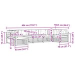 vidaXL Ensemble de canapés d'extérieur 7 pc Blanc et Beige