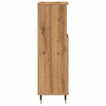 vidaXL Armoire de salle de bain chêne artisanal 30x30x100 cm