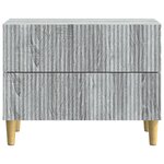 vidaXL Cabinet de chevet avec tiroir Sonoma gris 62 x 34 5 x 48 cm