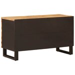vidaXL Meuble TV Marron 80 x 33 x 46 cm Bois de mangue massif