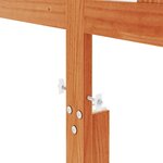vidaXL Tête de lit cire marron 135 cm bois massif de pin