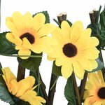 vidaXL Treillis de lierre artificiel extensible jaune 180x20 cm
