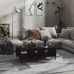 vidaXL Table basse chêne fumé 103 5x60x35 cm bois d'ingénierie