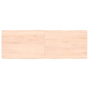 vidaXL Dessus de table bois massif non traité bordure assortie