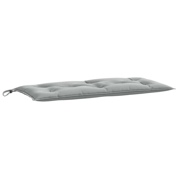 vidaXL Coussin de banc de jardin gris clair mélangé 100x50x7 cm tissu