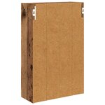 vidaXL Armoire murale de salle de bain Bois ancien 40 x 16 x 62 5 cm