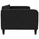 vidaXL Lit de repos sans matelas noir 90x200 cm tissu