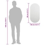 vidaXL Miroir 80x40 cm Verre