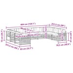 vidaXL Ensemble de canapés d'extérieur 9 pc Naturel et Beige