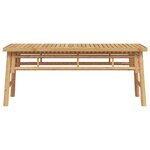 vidaXL Banc Marron 110 x 38 x 45 cm Bambou