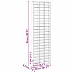 vidaXL Étui d'affichage Marron 30 x 4 5 x 96 cm Bois d'ingénierie