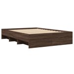 vidaXL Cadre de lit sans matelas chêne marron 120x190 cm