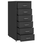 vidaXL Classeur mobile Anthracite 28x41x69 cm Métal