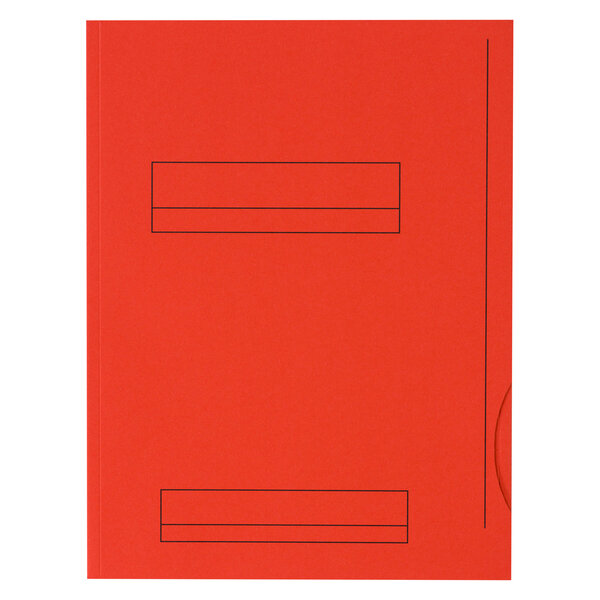 Chemises dossier 2 rabats oxford 24 x 32 cm rouge vif - paquet de 50