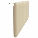 vidaXL Coussin de tête de lit crème 140 cm tissu