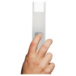 Boîte de rangement Kreacover® avec fermeture à bouton pression et pochette avant transparente A4 240 x 330 x 40 mm Polypropylène chromaline transparent Blanc