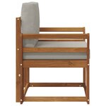 vidaXL Canapé d’extérieur Bois d'acacia massif et polyester