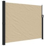 vidaXL Auvent latéral rétractable beige 160x500 cm