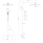 SCHÜTTE Système de douche dual thermostatique SUMBA
