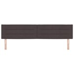 vidaXL Tête de Lit Design Lignes Marron Foncé 100 cm Tissu