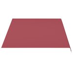 vidaXL Tissu de remplacement pour auvent Bordeaux rouge 4 5x3 m