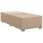 vidaXL Sommier à lattes de lit avec matelas Cappuccino 90x190 cm