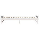 vidaXL Cadre de lit Blanc 100 x 220 cm Pin massif