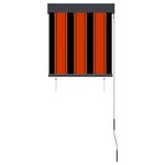 vidaXL Store roulant d'extérieur 60x250 cm Orange et marron