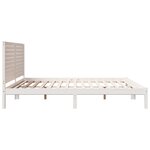 vidaXL Cadre de lit extra long sans matelas 200x220 cm bois massif