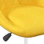 vidaXL Chaises pivotantes à manger lot de 4 jaune moutarde velours